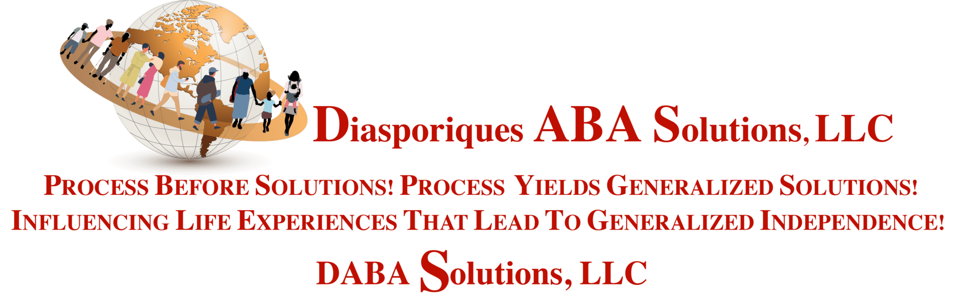 A green background with red text that reads " disquispiriquez aba, a business process yields great success that lead to greater adab